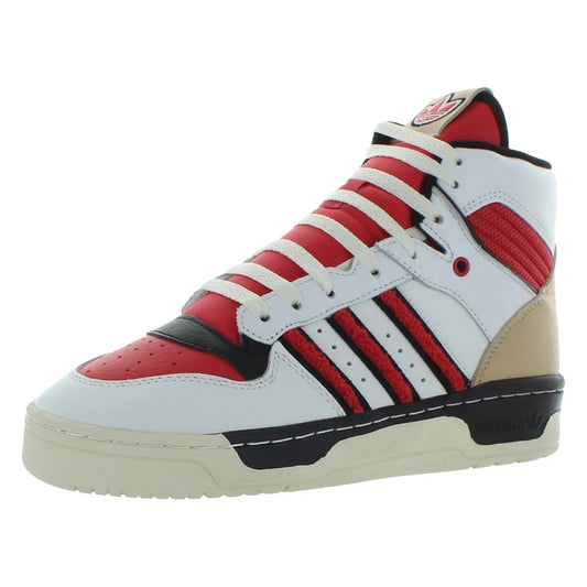 For Rivalry Hi Men's Basketball Shoes White/Glory Red/Core Black Color Model FZ6332 Made in China | 100% Authentic