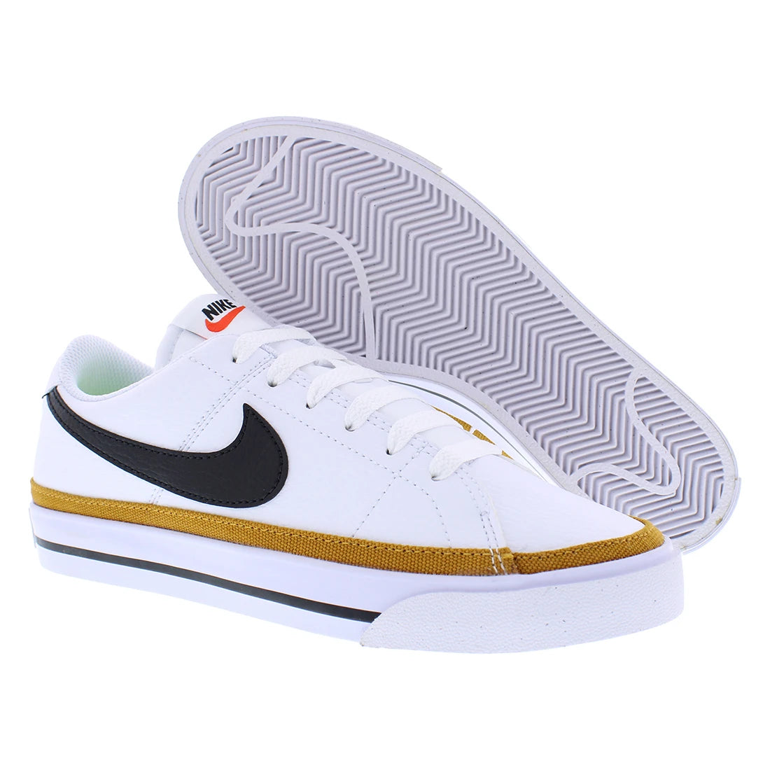 For Court Legacy NN Women's Shoes White Black Desert Ochre DH3161100 | 100% Authentic