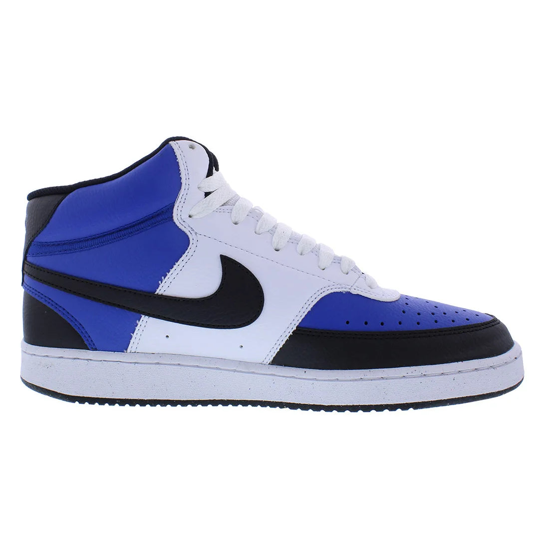 For Men's Court Vision Mid Basketball Shoes White/Blue/Black Color Scheme | 100% Authentic Made in China Model FQ8740480
