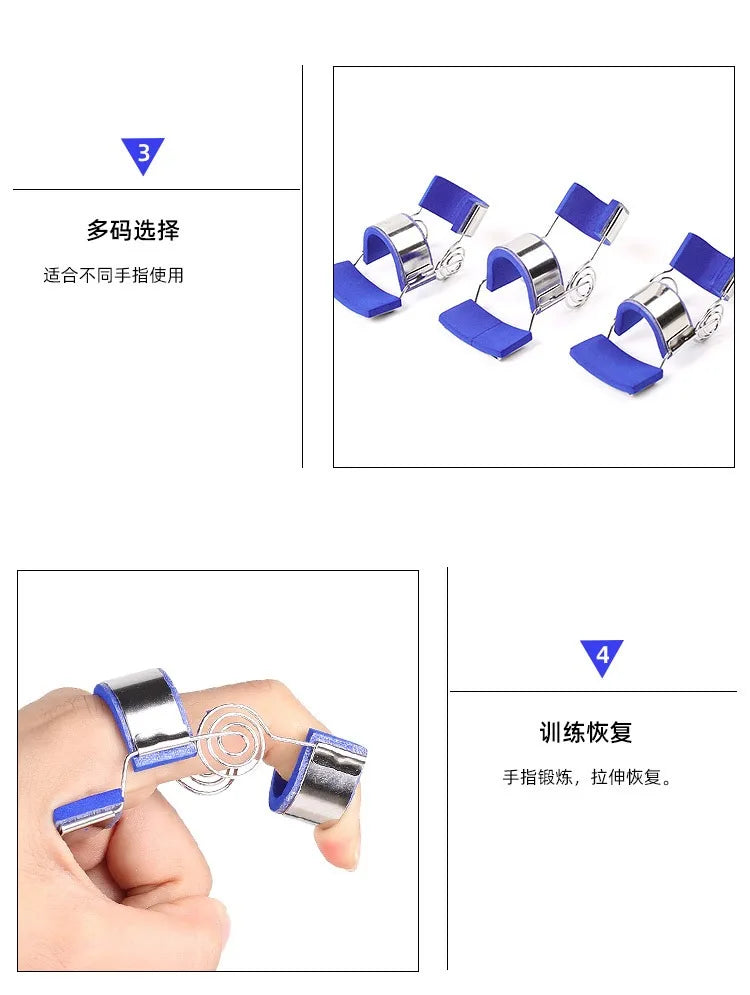 Spring Finger Splint Rehabilitation Straighten Training Easily Wear Adjustment Extension Assist for Finger Sprain