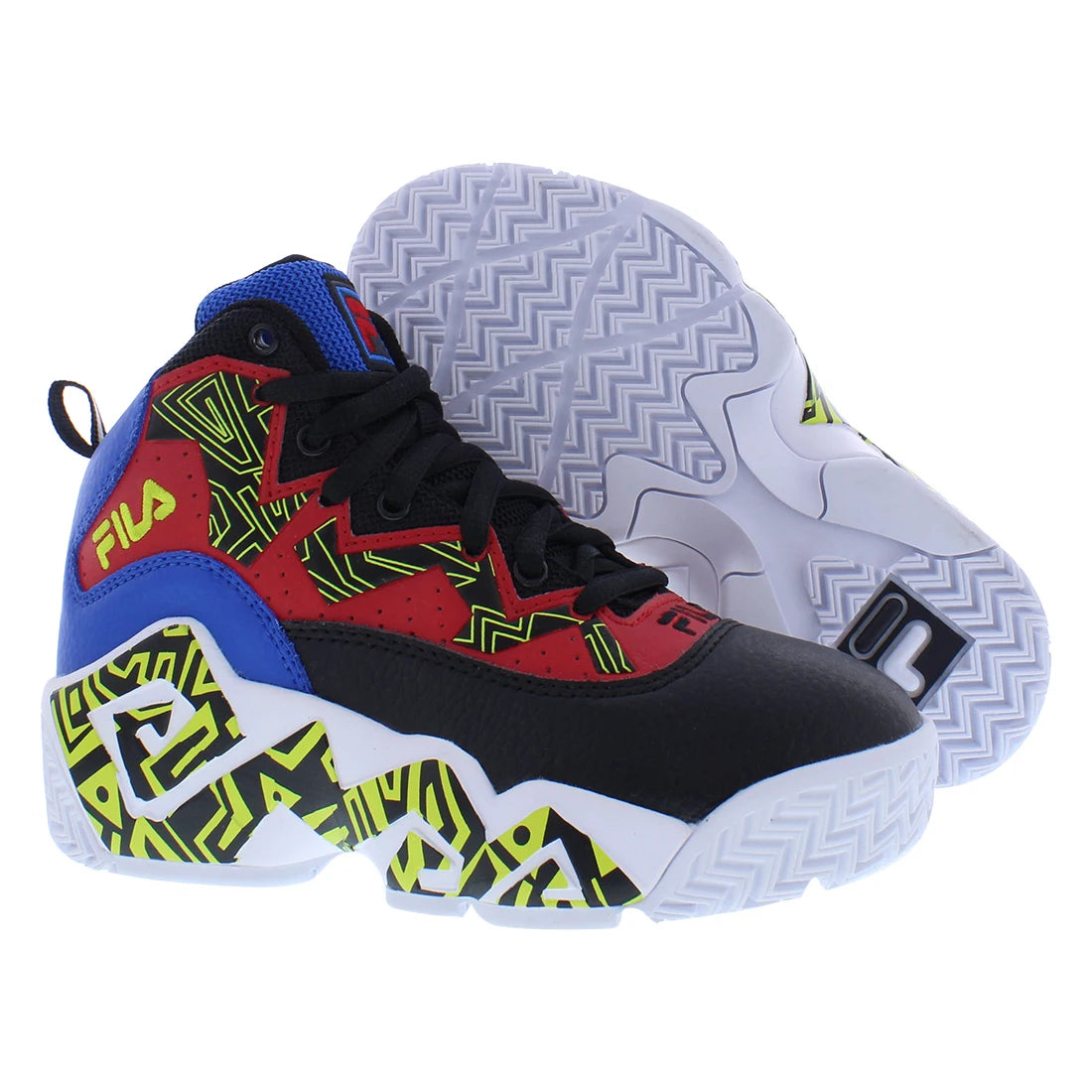 Fila Mb Boys Shoes Color: Red/Black  100% Authentic