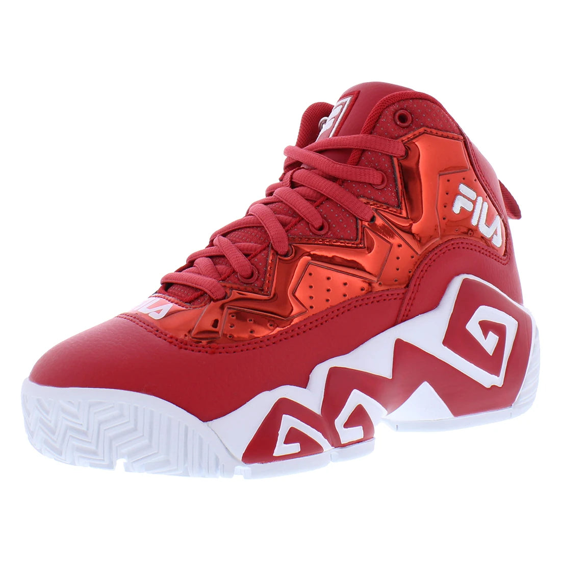 Fila Mb Night Walk Boys Shoes Color: Red/White  100% Authentic