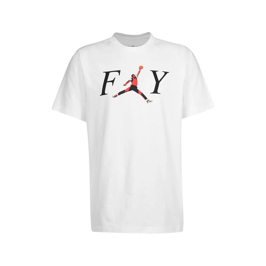 Jordan Fly Jumpman Mens Active Shirts & Tees Color: White/Black  100% Authentic