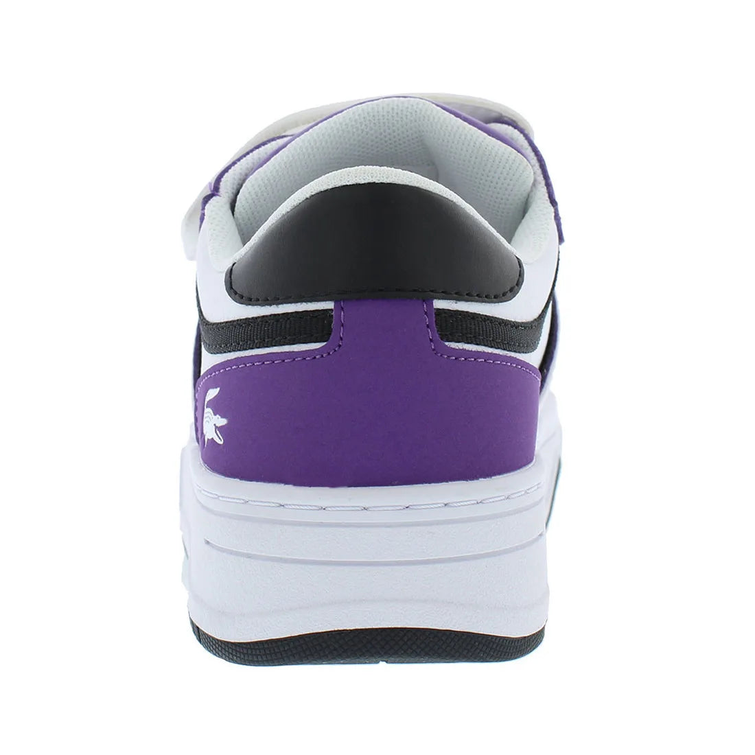 Lacoste L001 223 1 SUJ GS Boys Shoes Color: Dark Purple/White  100% Authentic