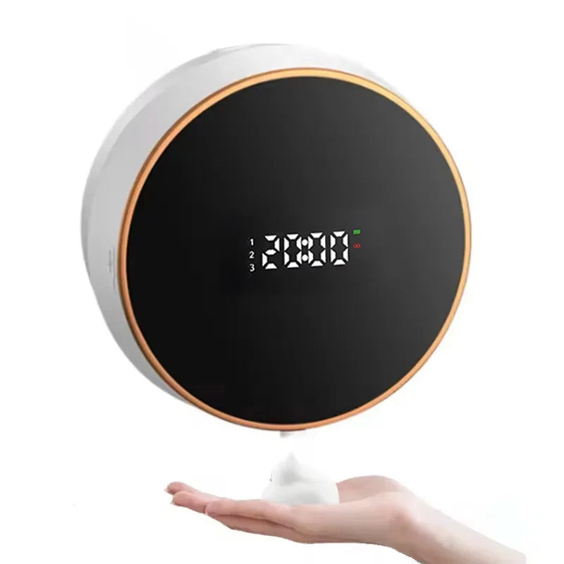 Wall Mount Automatic Foam Soap Dispensers LED Display Electric Touchless Infrared Sensor Foam Machine Liquid Dispensary