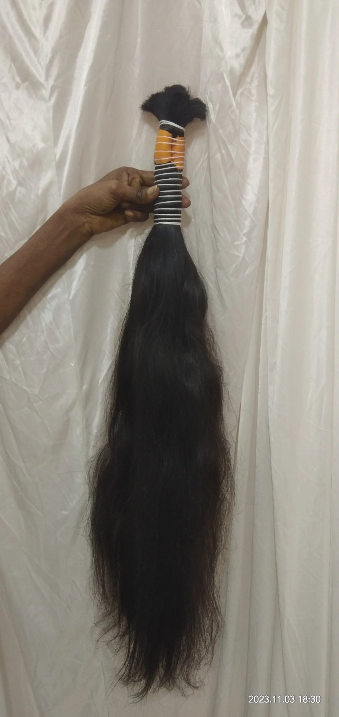 100% Virgin Indian Bulk Human Hair Pure Remy with Loose Deep and Natural Wave Styles Natural Color