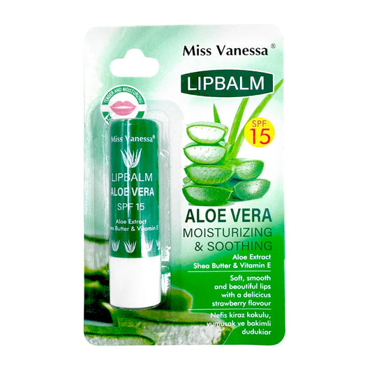 [GDL] Miss Vanessa 4g Moisturizing Lip Balm with Aloe Vera Extract Vegan Fruit Flavored Lip Gloss in Oil Cream Solid Forms