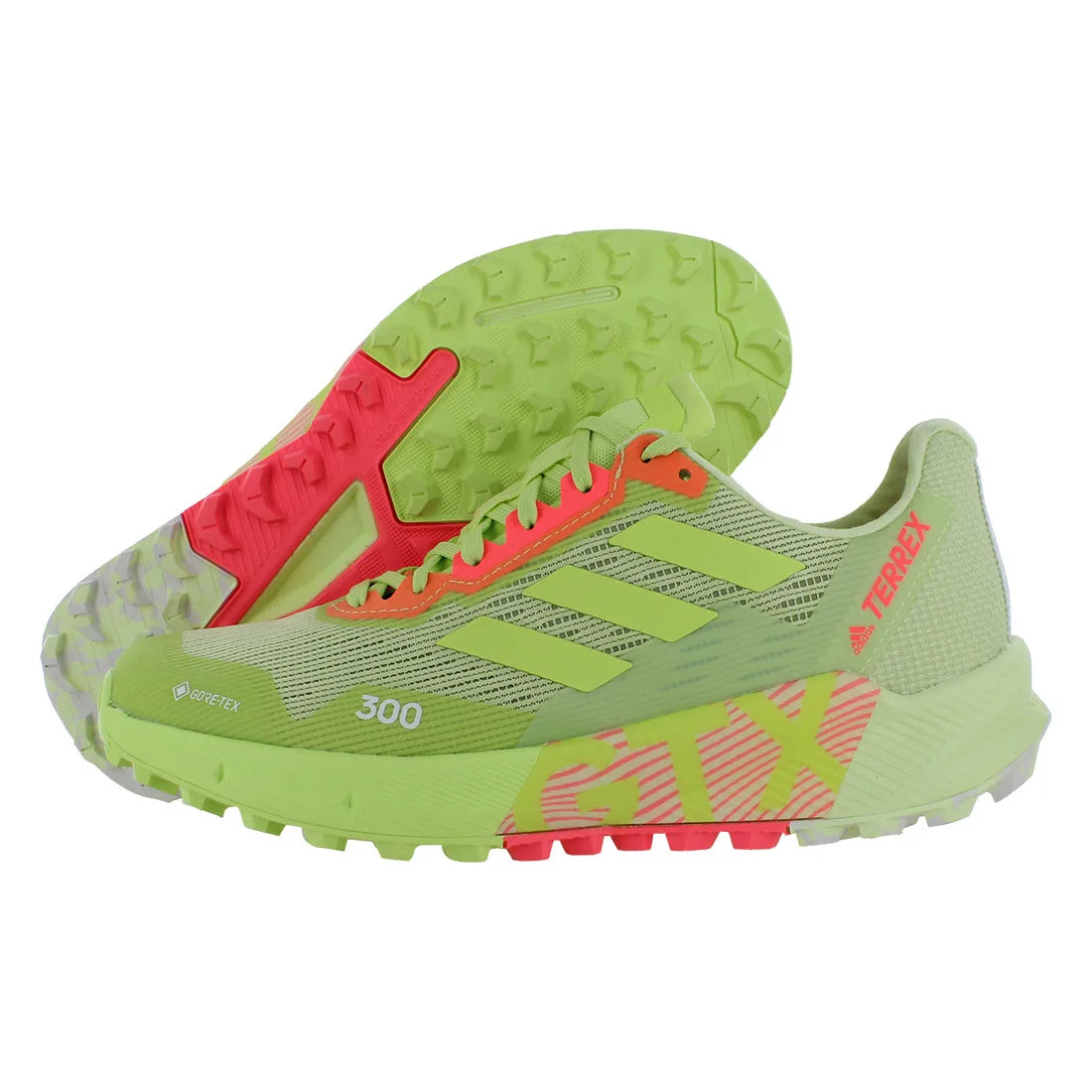 For Terrex Agravic Flow 2 GTX Women's Outdoor Climbing Shoes Hiking Boots Almost Lime/Pulse Lime/Turbo Color China Model
