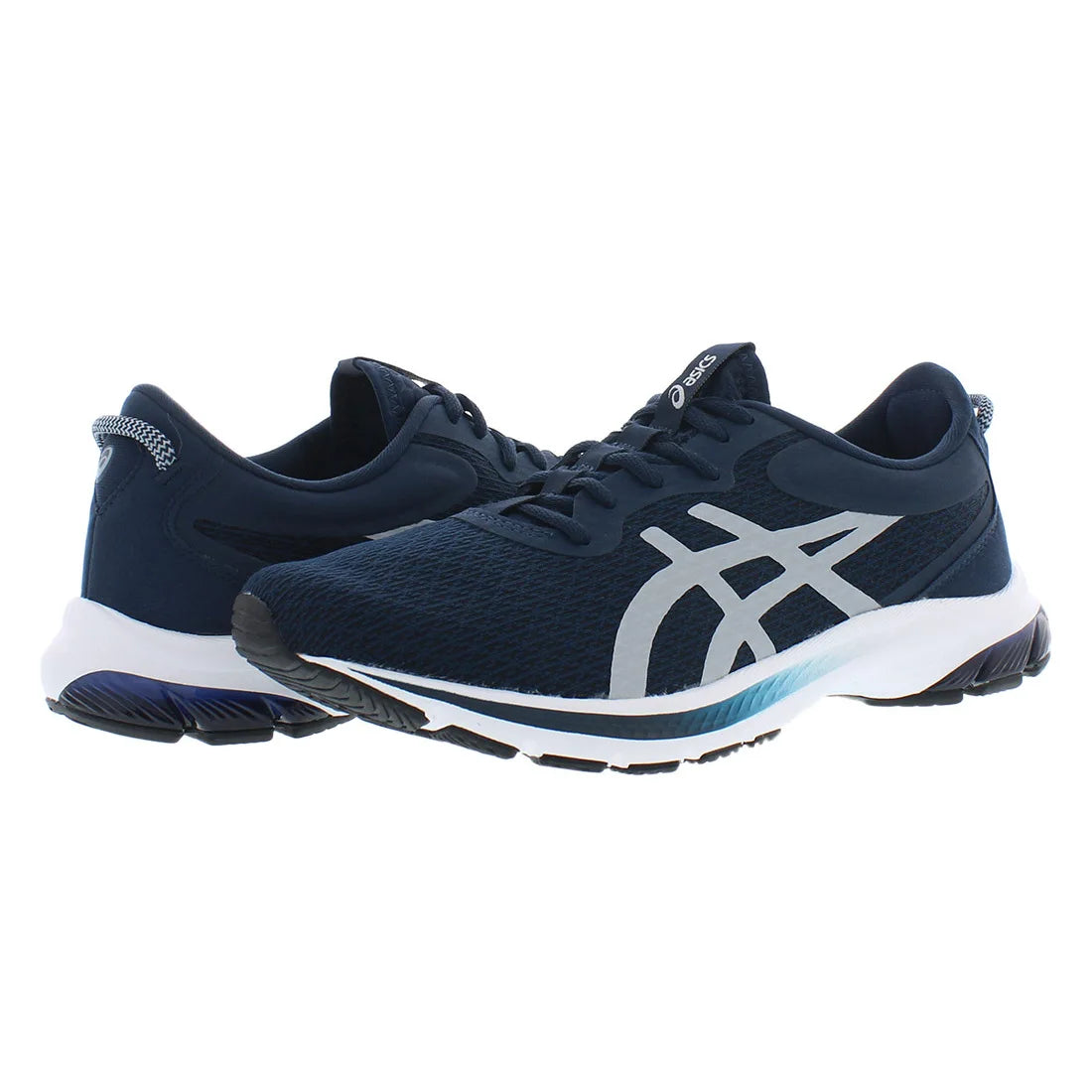 Asics Men's Gel-Kumo Lyte 2 Blue/Silver Shoes Luxury Sport Style Lightweight Breathable for Spring Summer Autumn Rubber Mesh
