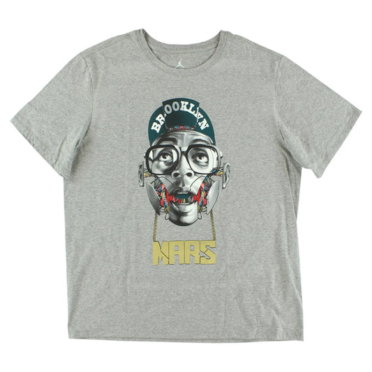 Jordan Half Spike Half Mars Mens Active Shirts & Tees Color: Grey  100% Authentic