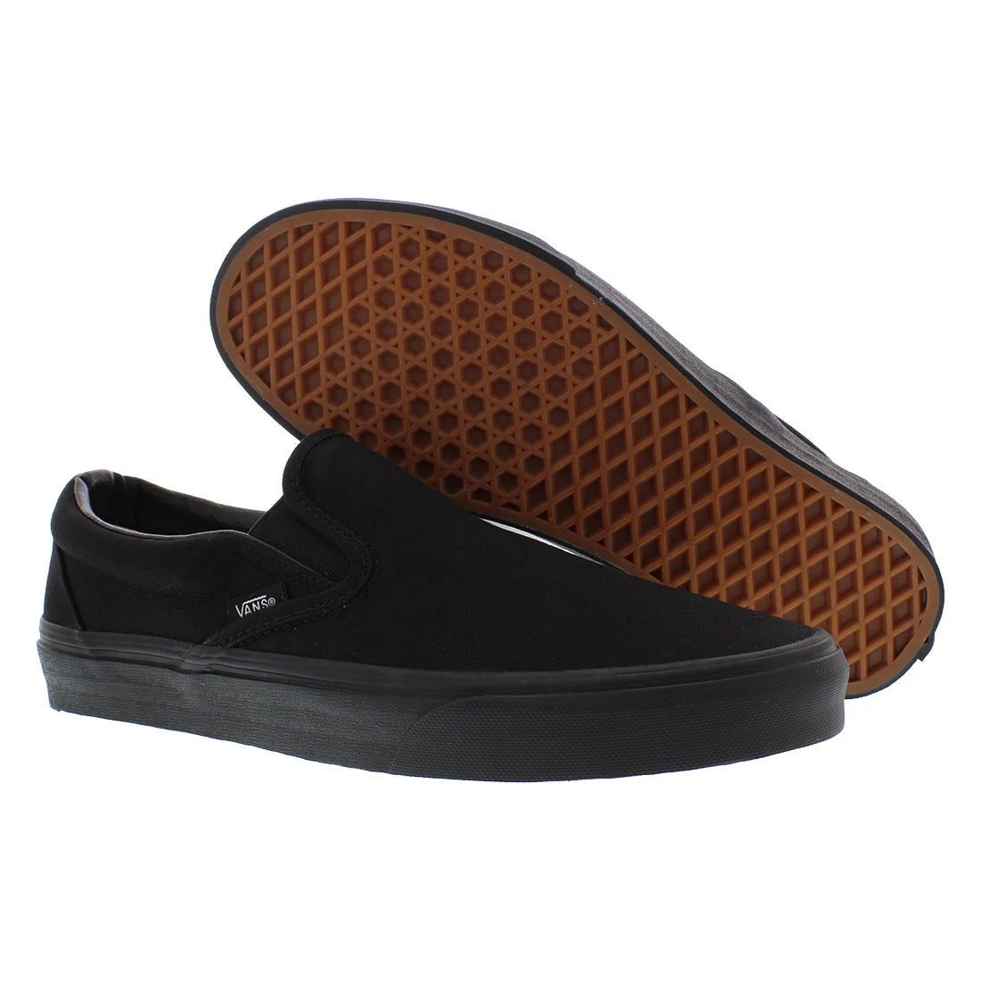 For Unisex Classic Slip-On Skateboarding Shoes Black Size 10 Model MSS-VN000EYEBKA China | 100% Authentic