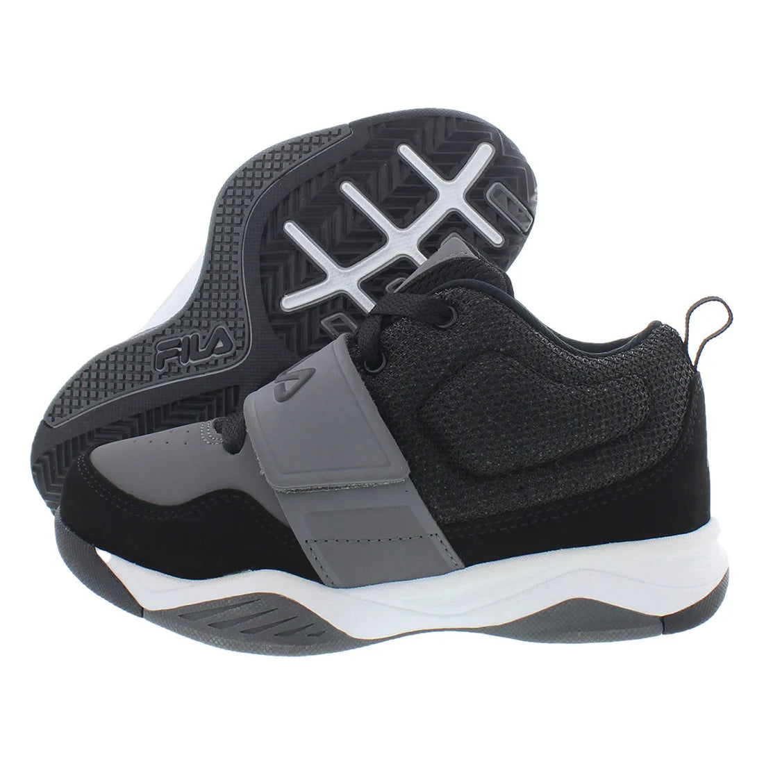 Fila Skybuzzer 2 Boys Shoes Color: Black/Grey  100% Authentic