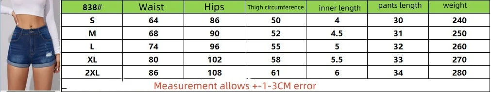 2025 Summer New High Stretch Ripped Denim Shorts for Women Fashion Tight Sexy Curled Jean Shorts Casual Female Clothing S-2XL