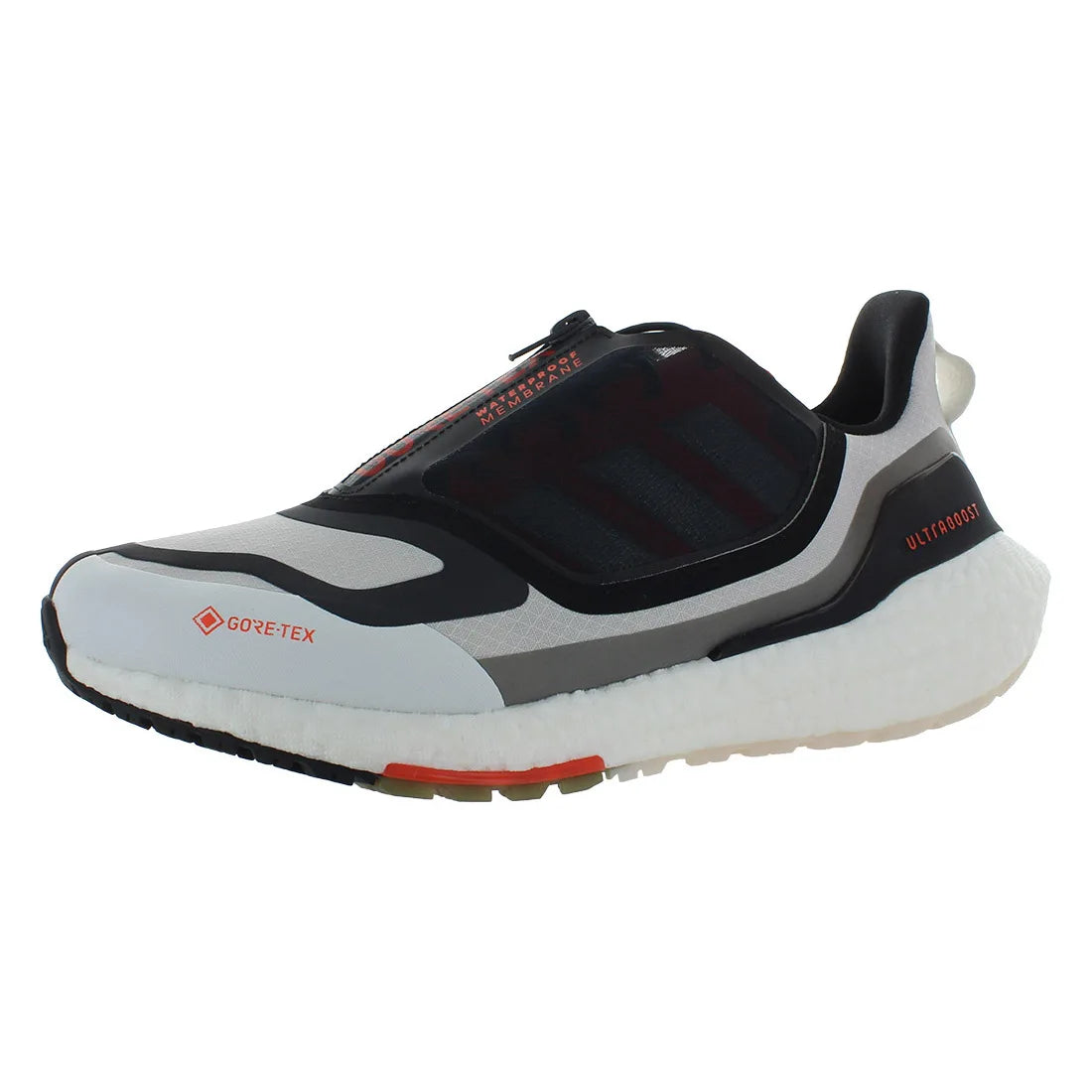 For Ultraboost 22 GTX GX8321 Men's Athletic Shoes Dash Grey/Silver Metallic/Impact Orange Genuine Leather Lining Mesh Summer