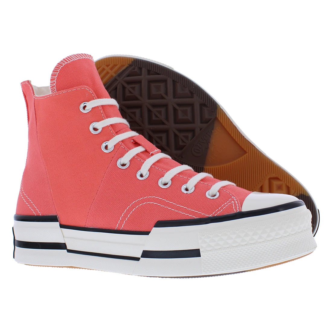 Converse Chuck 70 Plus High Unisex Shoes Color: Watermelon Slushy/White/Black | 100% Authentic
