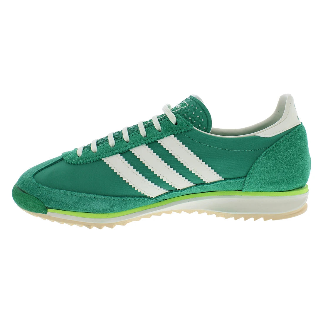 For SL 72 Originals JQ7397 Women's Casual Shoes Green/Cream with Lightweight Cushioned Illuminated Features Walking