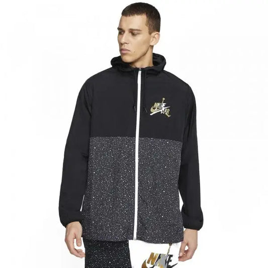 Jordan Classics Windbreaker Hooded Jacket Mens Active Hoodies Color: Black  100% Authentic