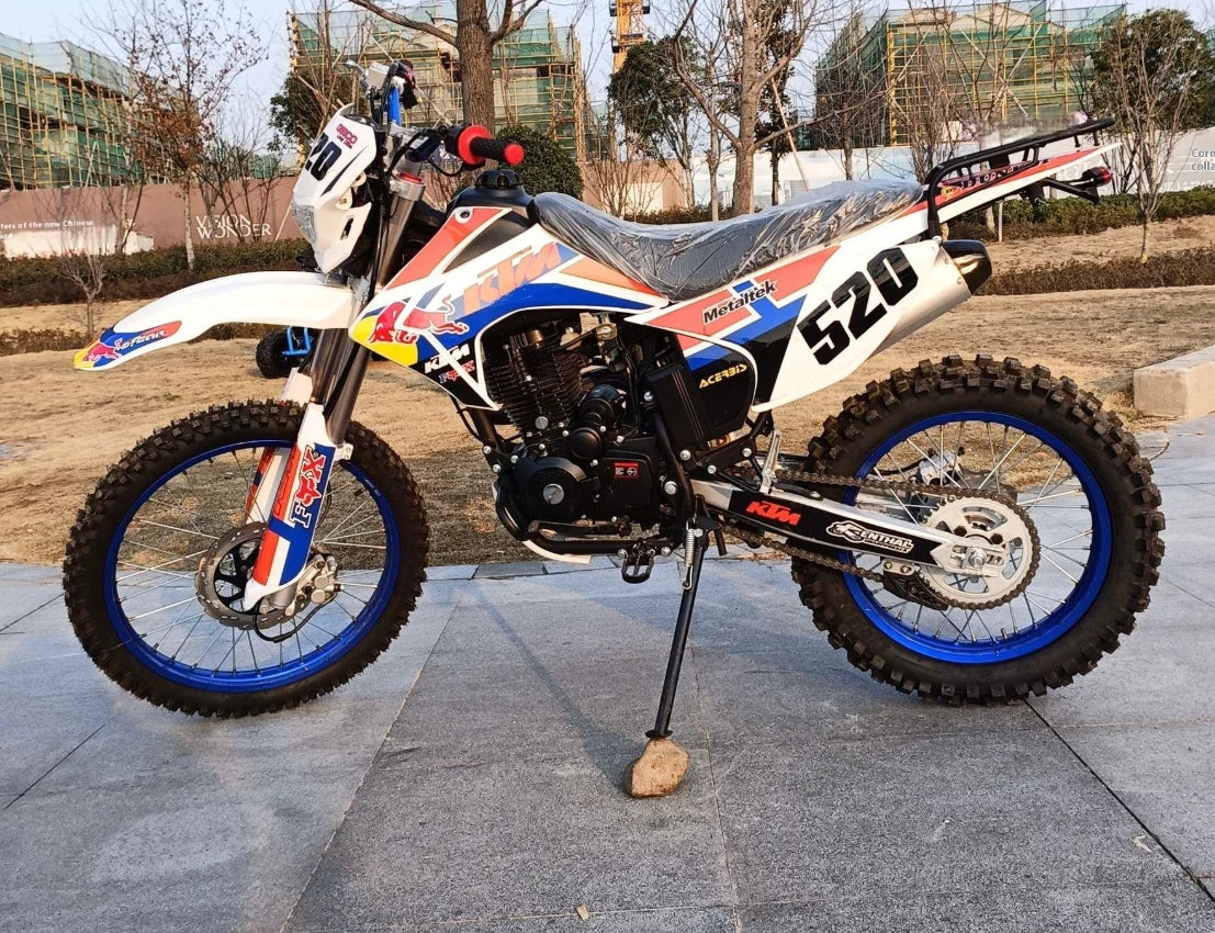 Cross-Border 250CC/300CC New Model Electric Off-Road Dirt Bike for Adults Two-Wheel Racing Disc Brake Brushless Kick Start Chain