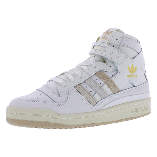 For Forum 84 High Men's Sporty Walking Shoes Cloud White/Magic Beige/Aluminium Height Increasing Soft Solid Pattern Mesh