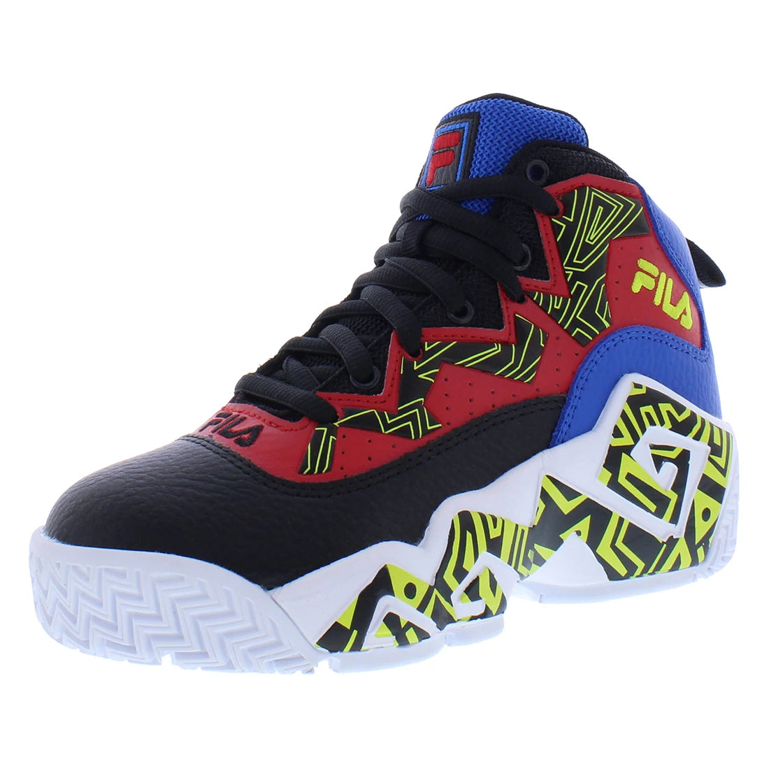 Fila Mb Boys Shoes Color: Red/Black  100% Authentic