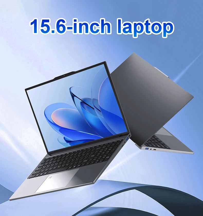 Erilles 15.6 "Intel Core i3 6100U Laptop Computer Windows 11 16GB RAM 512GB 1TB SSD Portable Notebook PC Office Study Laptops