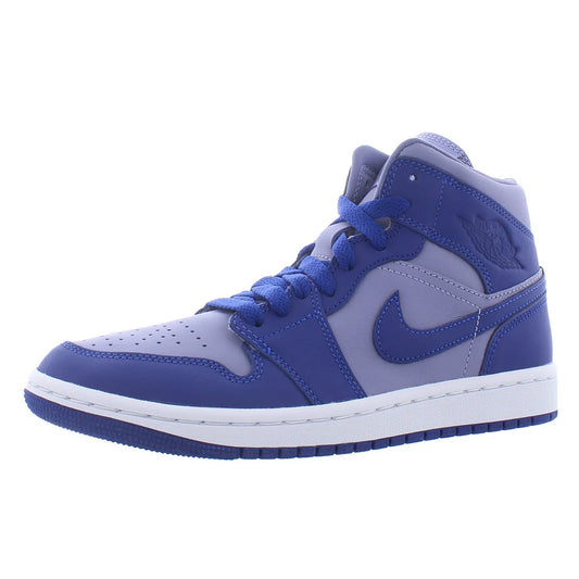 For for Air for 1 Mid SE L Women's Sport Shoes Iron Purple/Deep Royal Blue China Model MSS-DH7821500 for Spring Summer Autumn