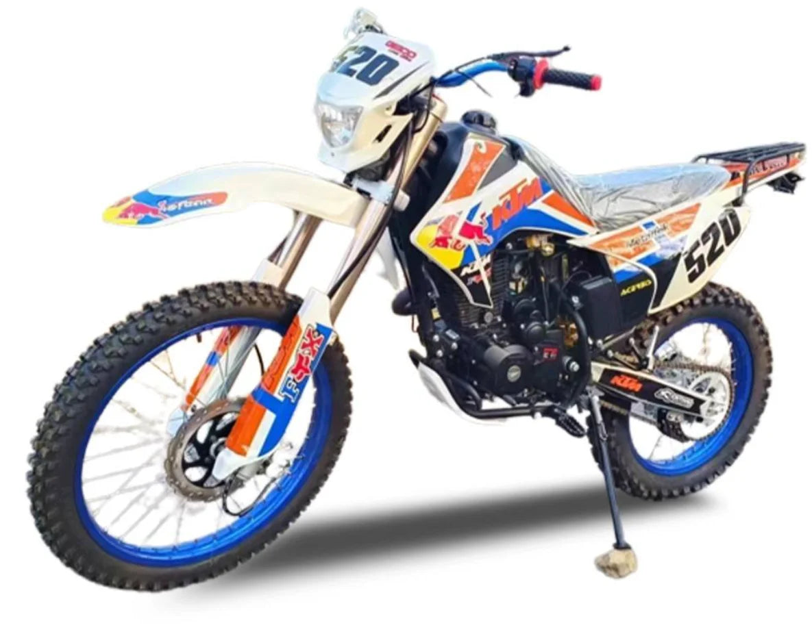 Cross-Border 250CC/300CC New Model Electric Off-Road Dirt Bike for Adults Two-Wheel Racing Disc Brake Brushless Kick Start Chain