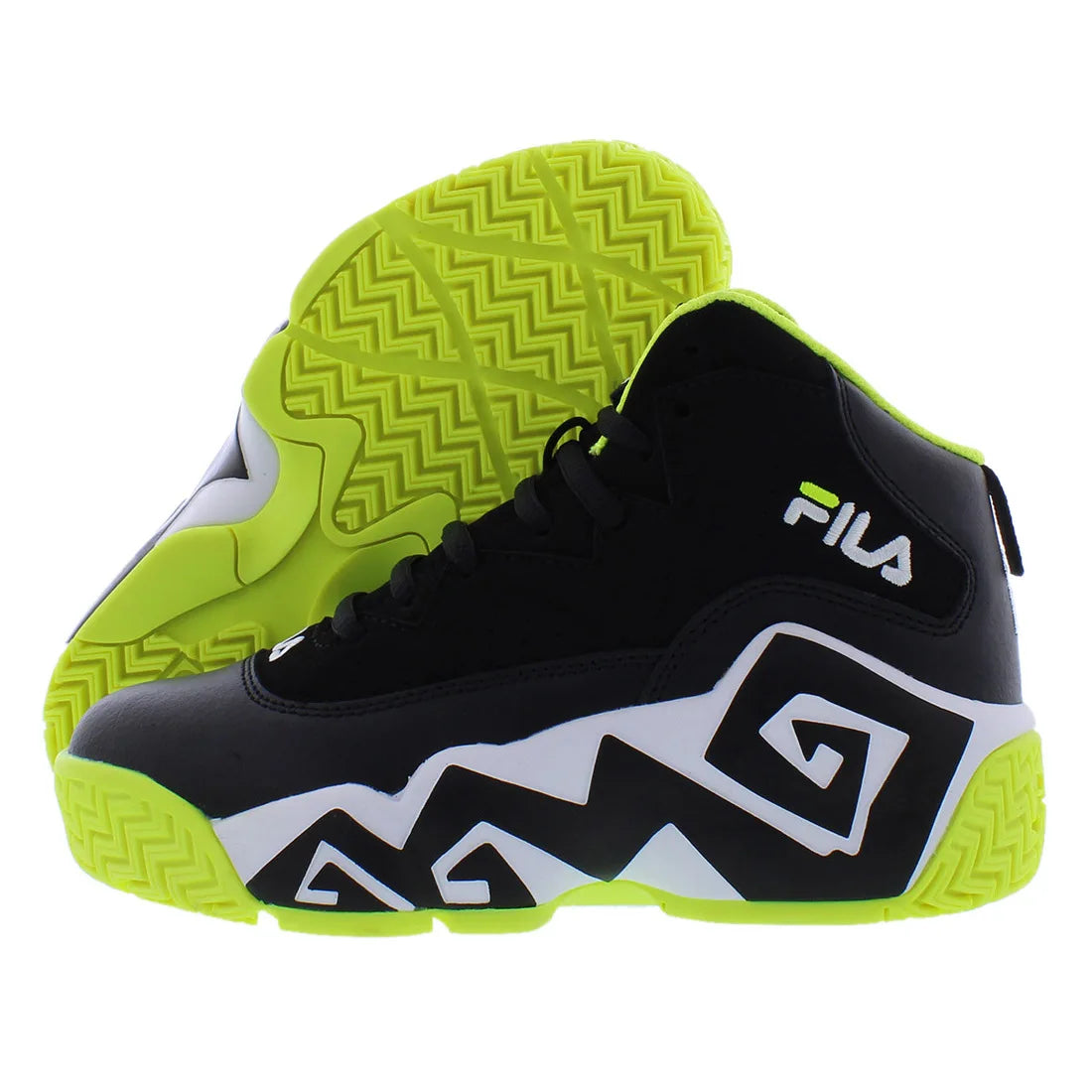 Fila Mb Boys Shoes Color: Black/Yellow  100% Authentic