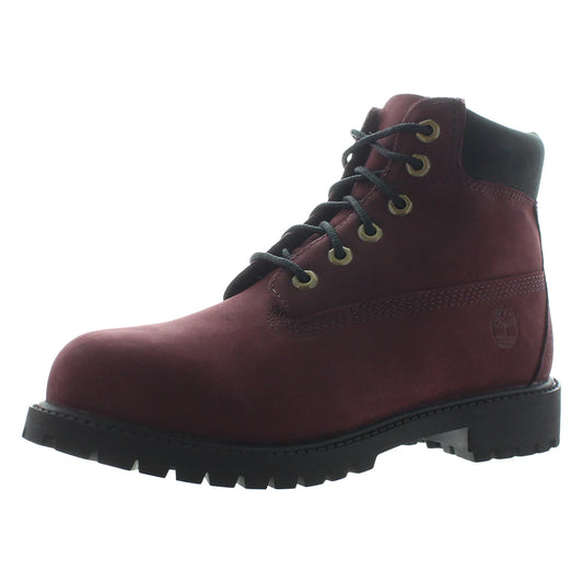 Timberland Premium PS Girls Shoes Color: Burgundy  100% Authentic
