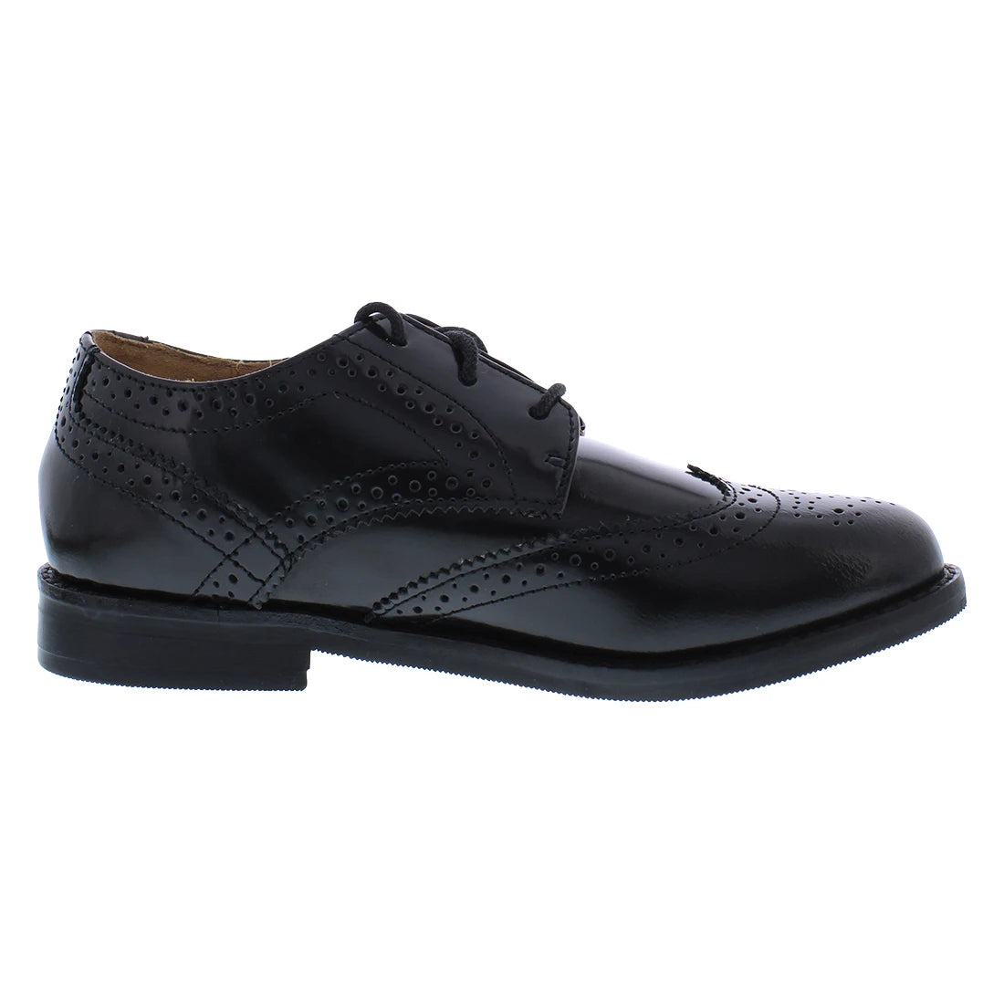 Polo Ralph Lauren Wing Tip Oxford PS Boys Shoes Color: Black  100% Authentic