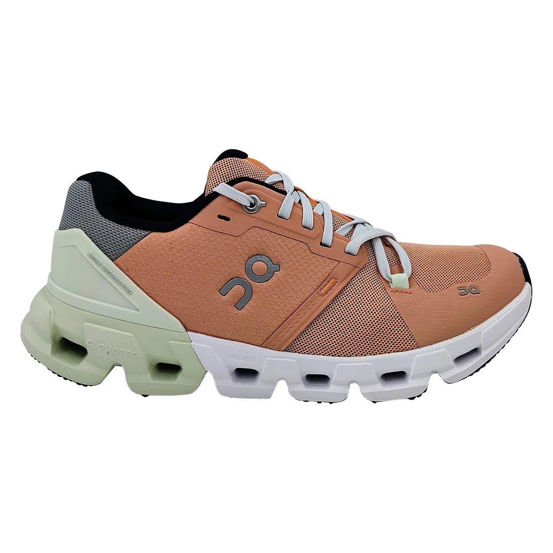 On Cloudflyer V4 Women Shoes Model MSS-7198669 Color Peach/Aloe 100% Authentic