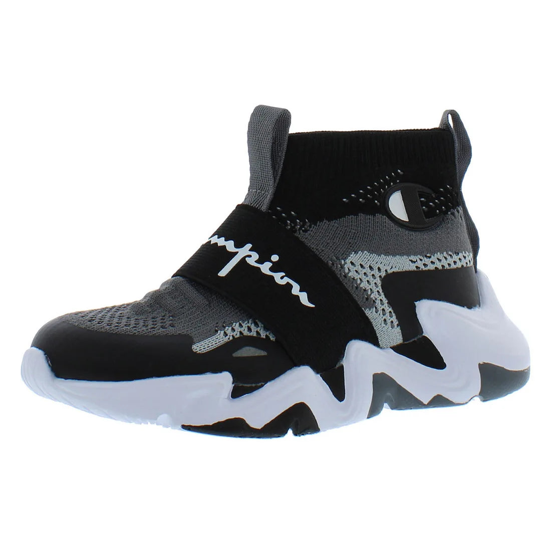 Champion Hyper Future Hi Infant/Toddler Shoes Color: Black/Grey Knit  100% Authentic