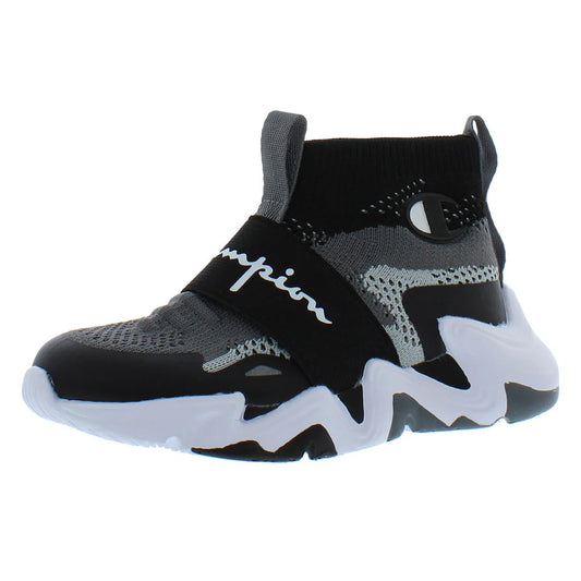 Champion Hyper Future Hi Infant/Toddler Shoes Color: Black/Grey Knit  100% Authentic