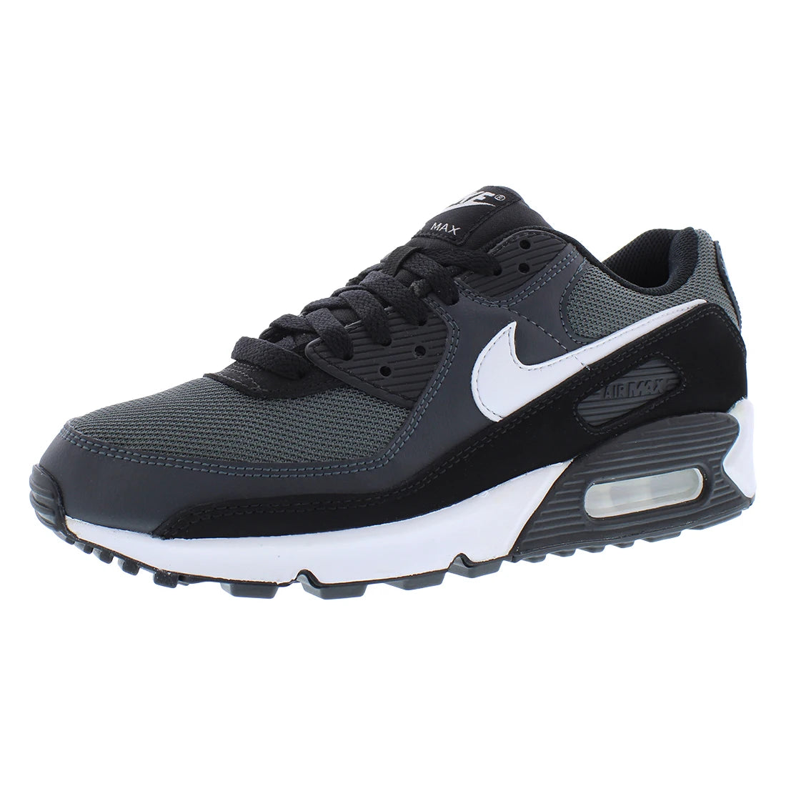 For Unisex for 90 Sneakers Athletic Fashion Style Iron Grey/White/Dark Smoke Grey Knit Upper Material EVA Mesh Made China