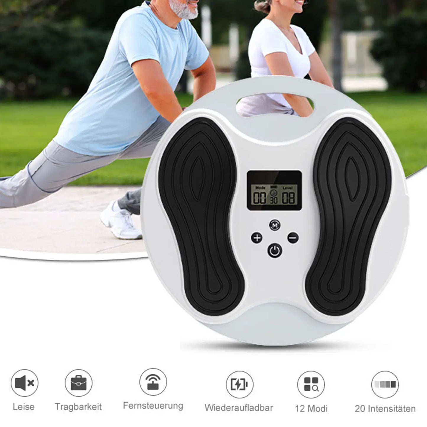 Electric Foot Massager, EMS TENS Low Frequency Pulse Massage Device for Improve Blood Circulation and Muscle Relax, Home Use