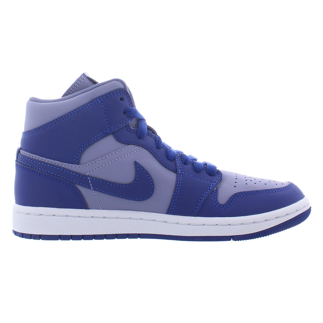 For for Air for 1 Mid SE L Women's Sport Shoes Iron Purple/Deep Royal Blue China Model MSS-DH7821500 for Spring Summer Autumn