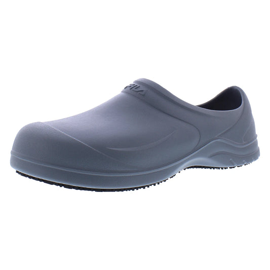 Fila Skypress SR Men's Dress Shoes Business Casual Suede Slip-On Closed Toe Height Increasing for Office Spring Grey Color