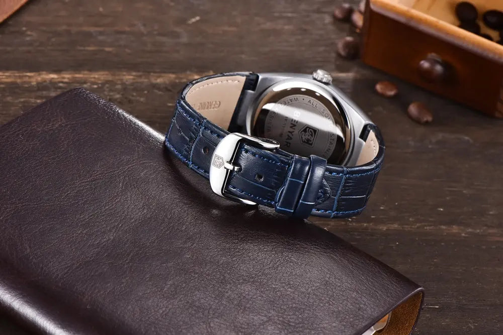 BENYAR 5199 New Mens Quartz Watches Top Brand Luxury Business Watch for Men Fashion Sports Waterproof Leather Relogio Masculino