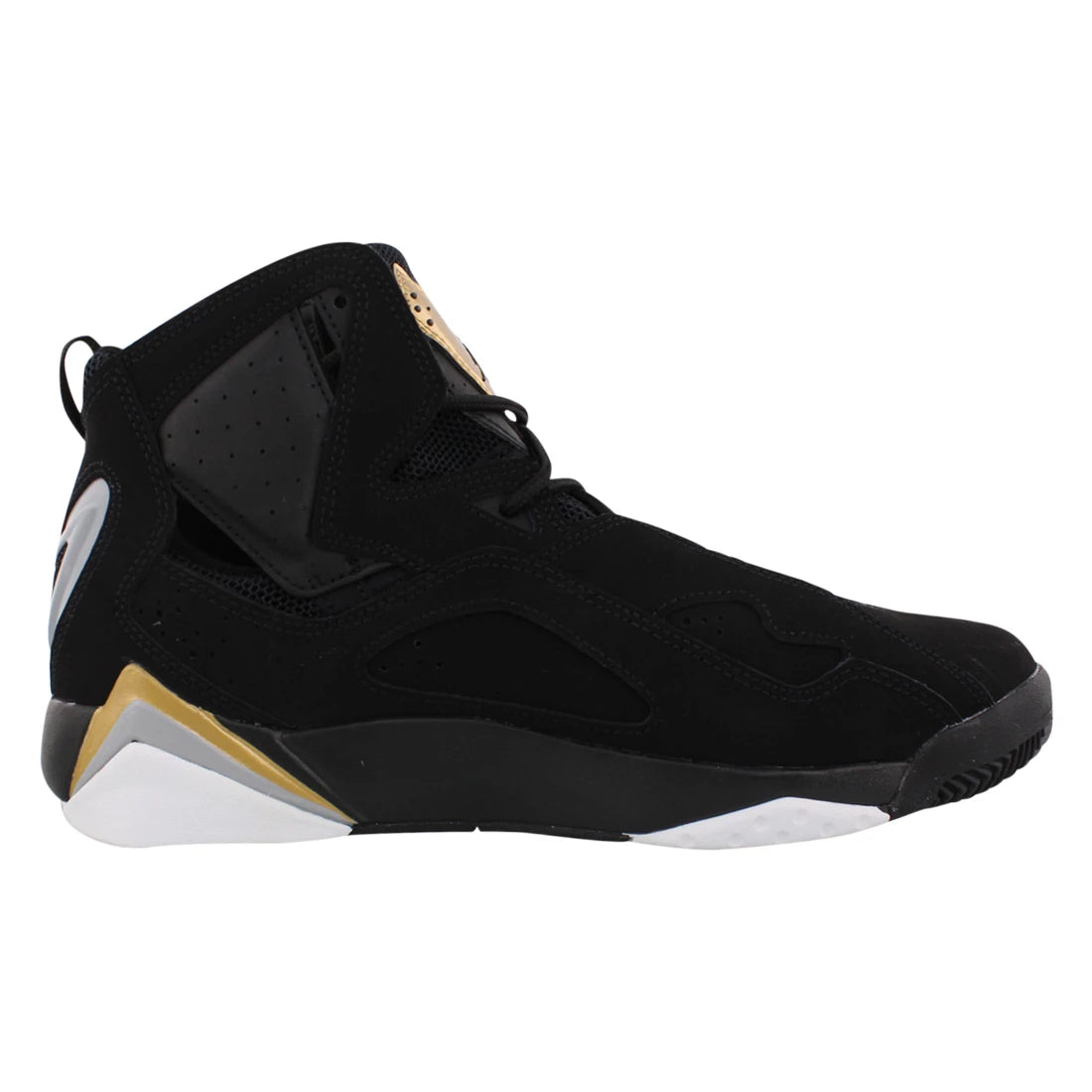Jordan True Flight Men's Shoes Black/Metallic Gold/Wolf Grey Fashionable Basketball Shoes for All Seasons Rubber/EVA Insole