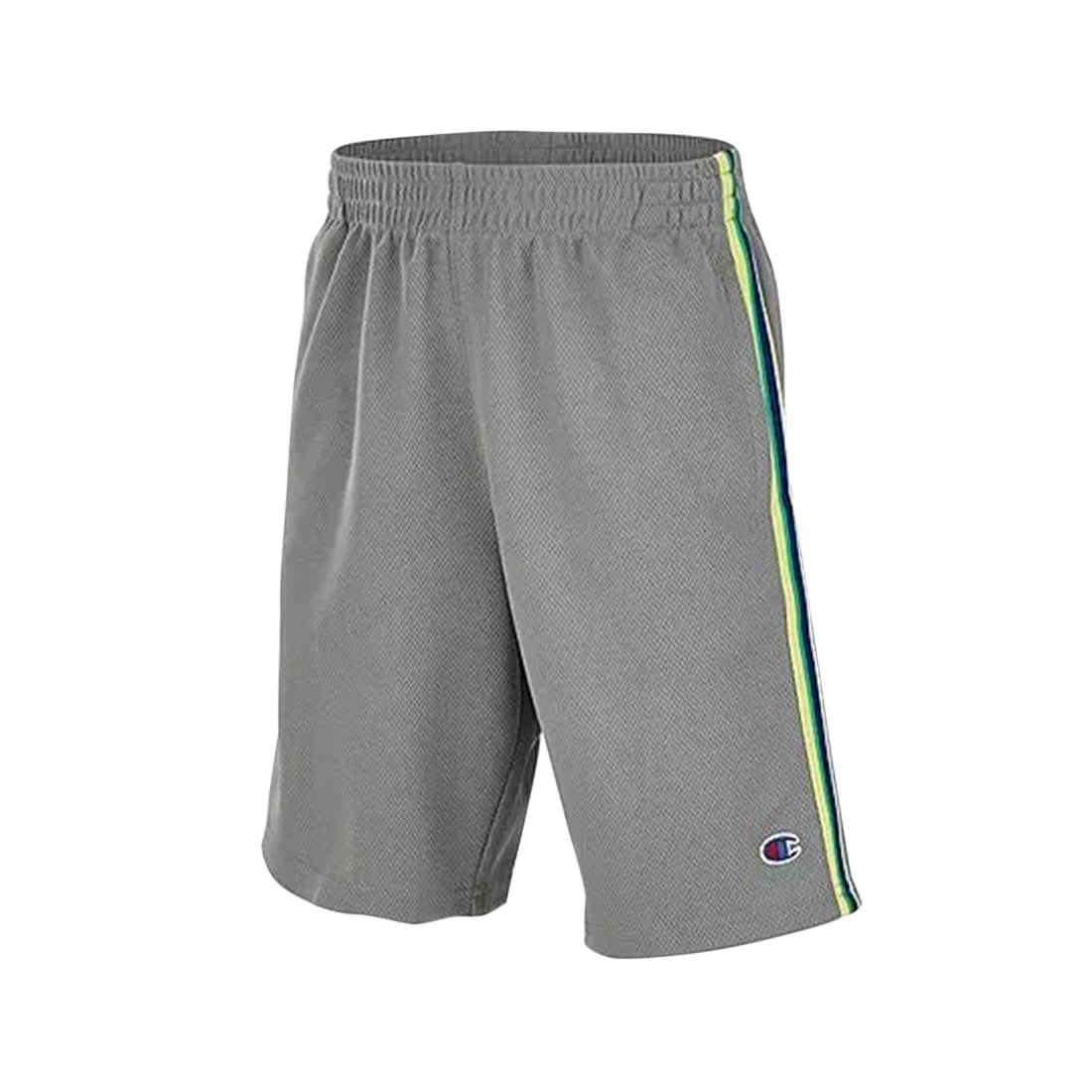 Champion Tri-Color Mesh Athletic Boys Active Shorts Model MSS-8507CBCONCRETE Color Grey/Yellow 100% Authentic
