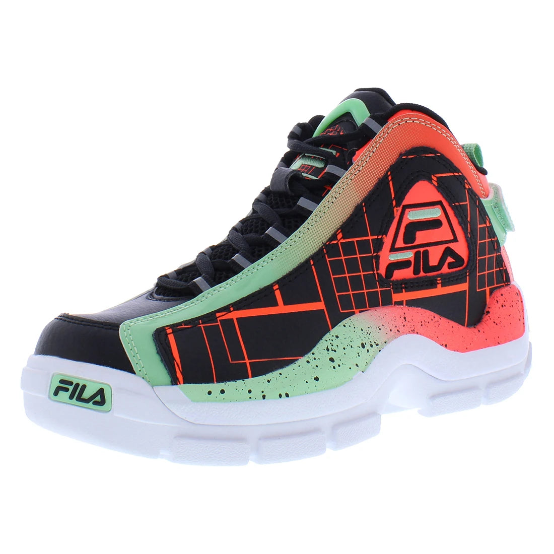 For Grant Hill 2 Girls Shoes Model 3BM01751034 Color Black/Orange/Green 100% Authentic