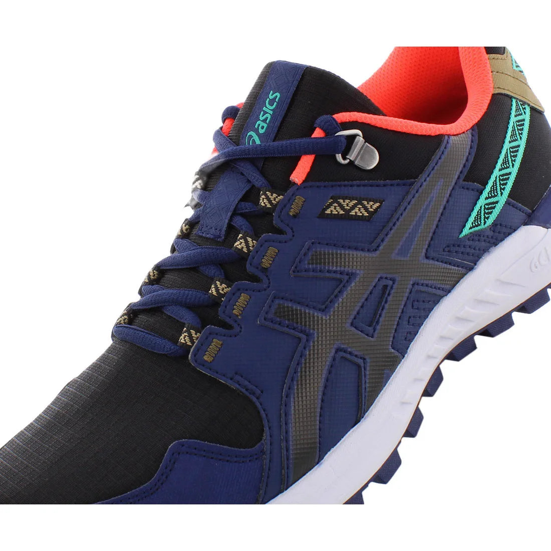 For Men's Gel-Citrek Running Shoes Breathable Mesh Upper Genuine Leather Lining EVA Midsole Summer Sport Sneakers Blue/Red
