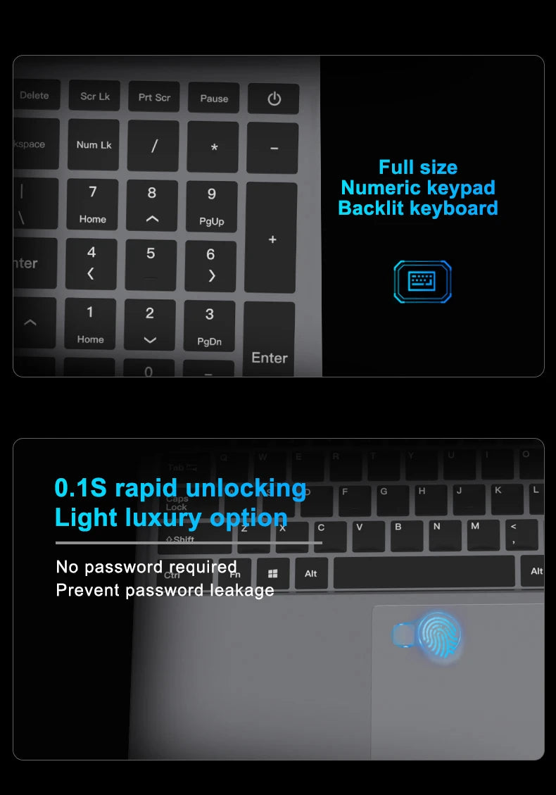 Erilles 15.6 "Intel Core i3 6100U Laptop Computer Windows 11 16GB RAM 512GB 1TB SSD Portable Notebook PC Office Study Laptops