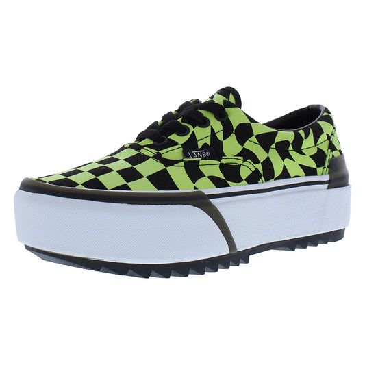 For Unisex Era Stacked Chunky Shoes Warp Check Glow/Black Color | 100% Authentic Made in China
