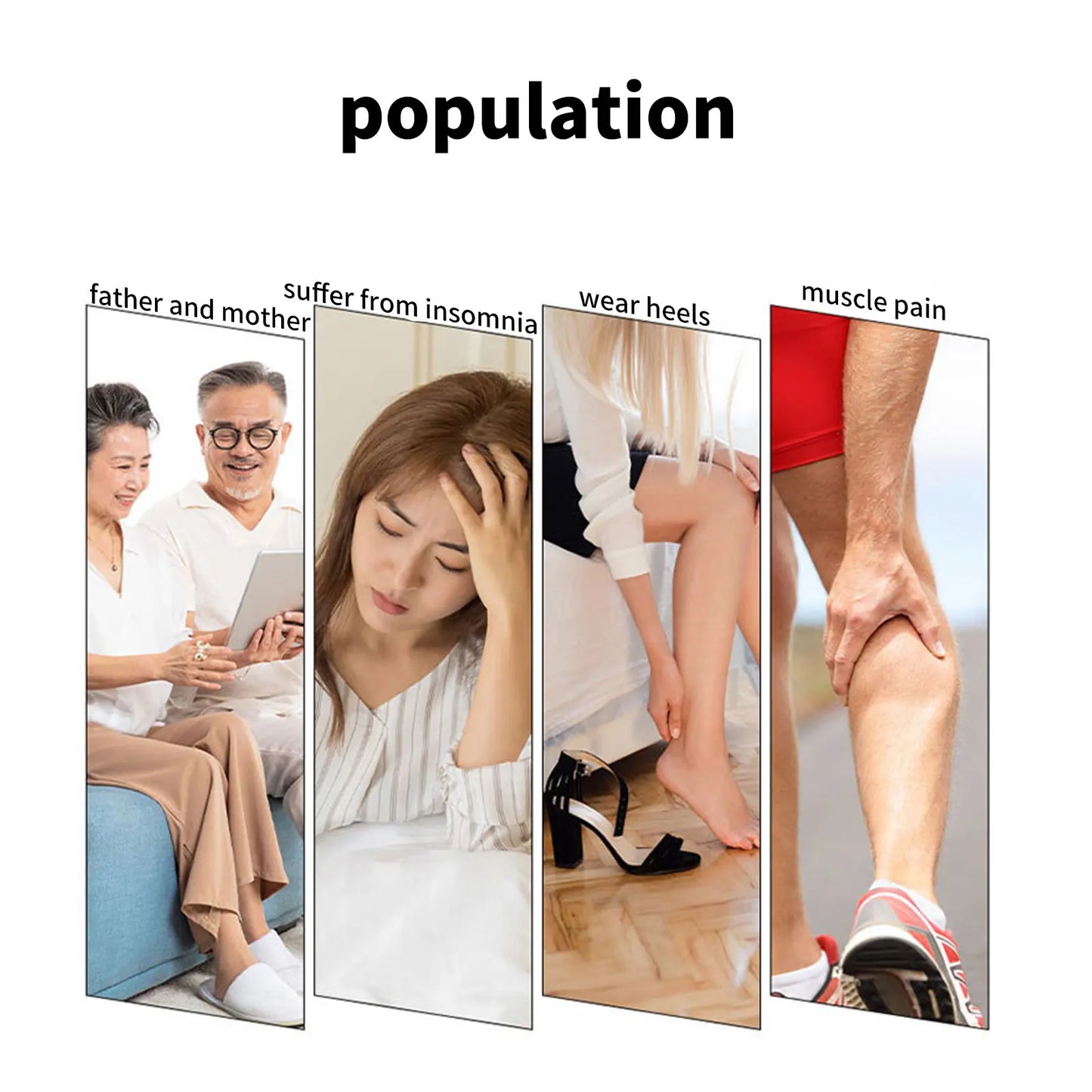 Electric Foot Massager, EMS TENS Low Frequency Pulse Massage Device for Improve Blood Circulation and Muscle Relax, Home Use