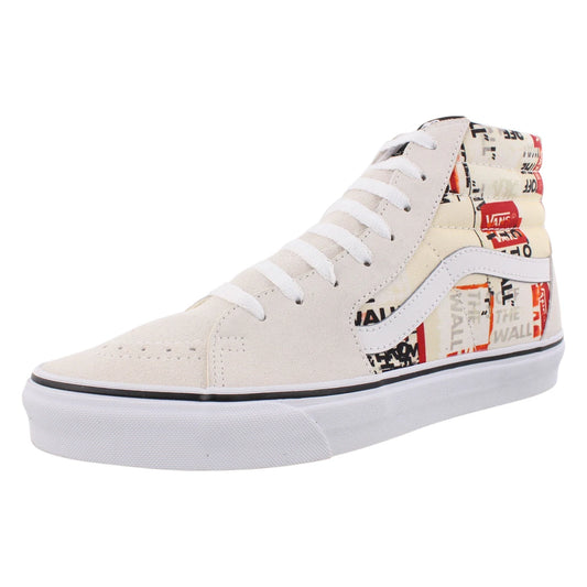 For Unisex Sk8-Hi Skateboarding Shoes True White/Packing Tape/Blanc De Blanc High Top Style | 100% Authentic China