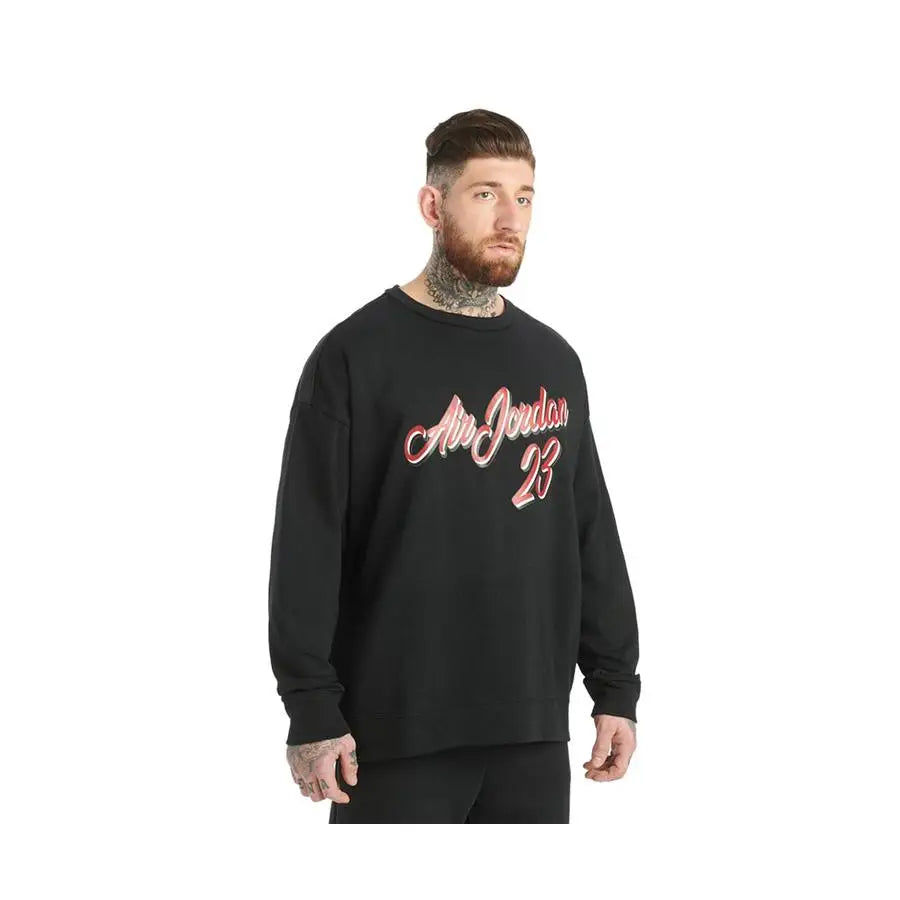 Jordan Remastered Sweatshirt Mens Active Shirts & Tees Color: Black  100% Authentic