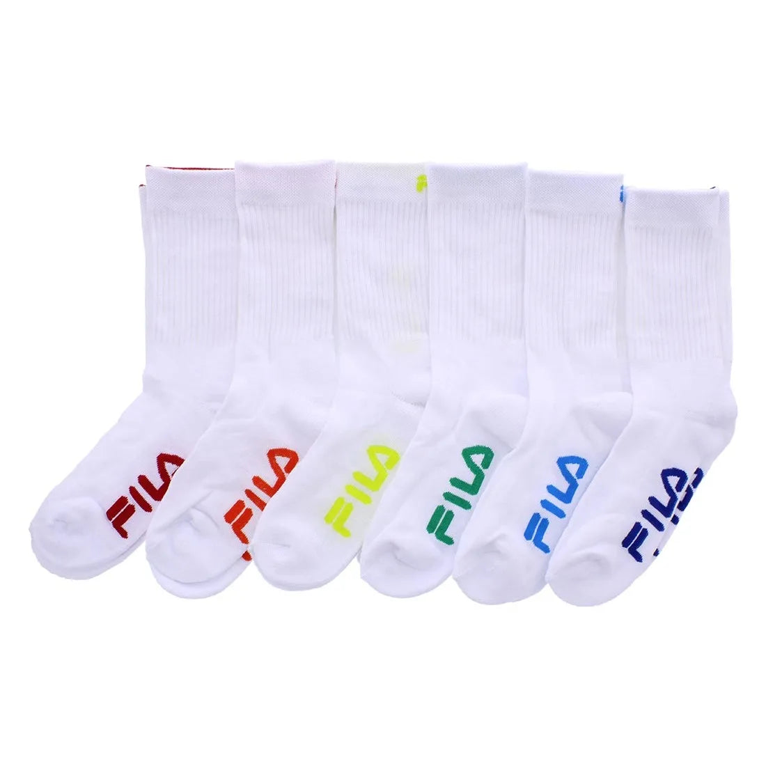 Fila 1/2 Csh Oursz L Unisex Socks Color: White/Multi-Colored  100% Authentic