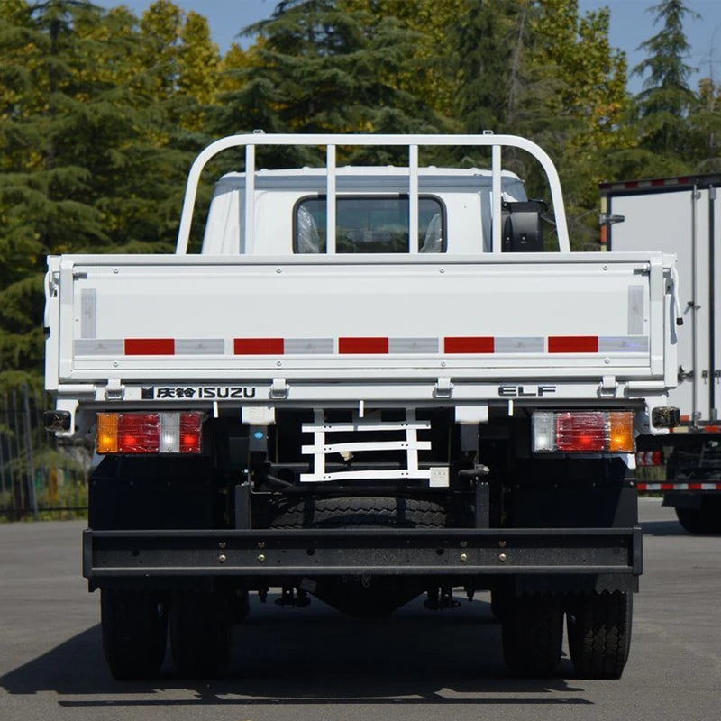 ISUZU ELF NKR 100P 4x2 Drive Flatbed Truck with Sides Euro 6 4K diesel Engine Left Steering Light Drop Side Truck