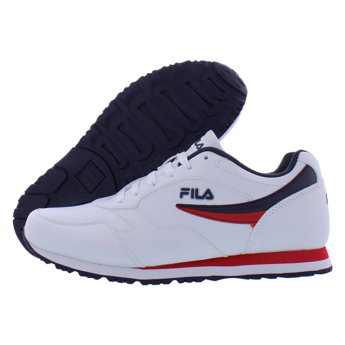 For Classico 18 Men's Fitness & Cross-Training Shoes in White/Navy/Red Color | 100% Authentic China Origin Model 1CM00550125